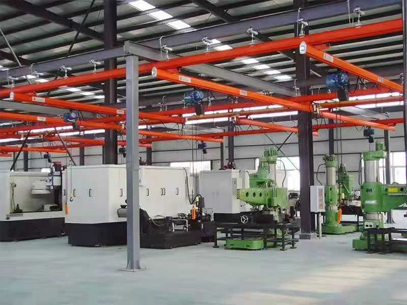 Philippines Assembly Workshop 1 Ton Freestanding Bridge Crane Solution