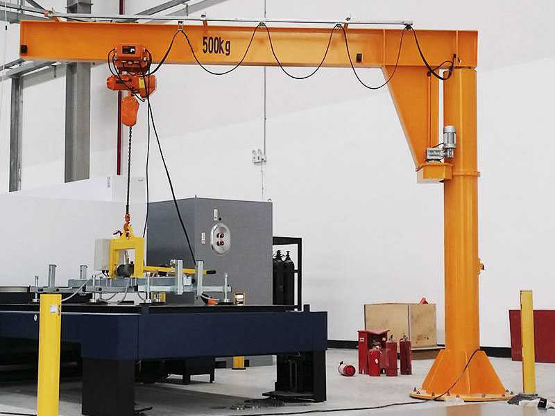 Vietnam Workshop 0.5 Ton Compact Floor Jib Crane 270° Rotation