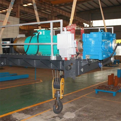 Low Headroom Electric Winch Trolley 10 Ton Capacity for Overhead Cranes