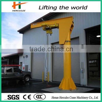 Heavy Duty 2 Ton Floor Mounted Jib Crane with 5m Max Radius