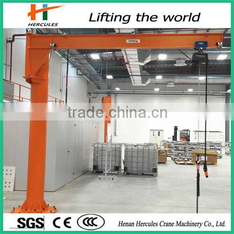 Heavy Duty 2 Ton Floor Mounted Jib Crane with 5m Max Radius