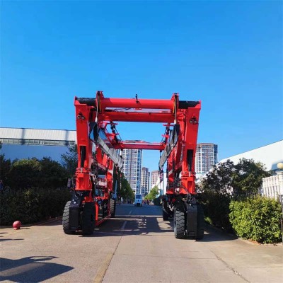 80T Compact Marine Straddle Carrier for Intermodal Terminal Operations