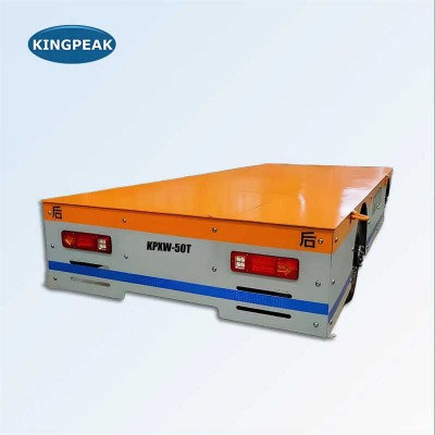 Robust Trackless Transfer Cart for Heavy Machinery and Pallet Handling