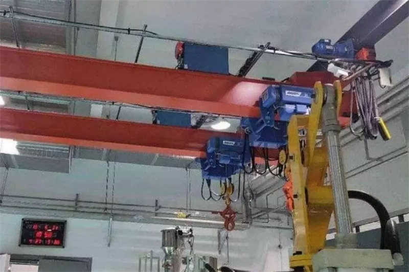 16 Ton Suspension Crane, 60m Span, 380V with Synchronized Operation