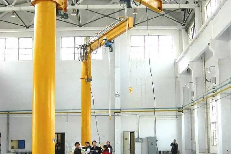 Pillar Jib Crane LS handles 80-1000kg with 270° rotation for workshop efficiency