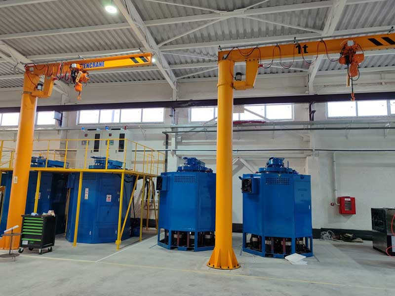 Compact Free Standing Jib Crane for Tight Spaces: 2t, 3m Span, 3m Lift
