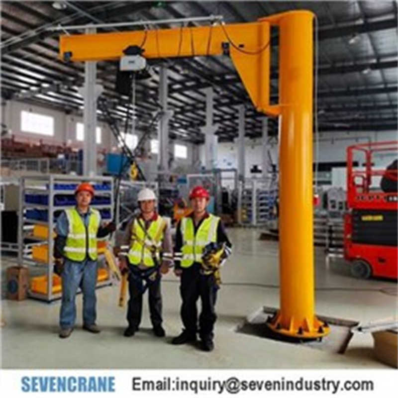 Compact Free Standing Jib Crane for Tight Spaces: 2t, 3m Span, 3m Lift