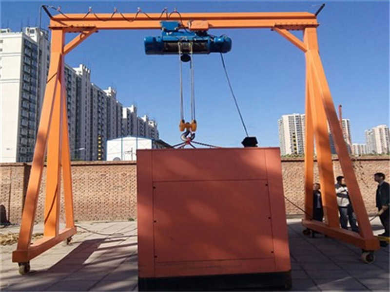 Compact Mobile Gantry Crane for Tight Spaces: 0.5t Load, 3m Span