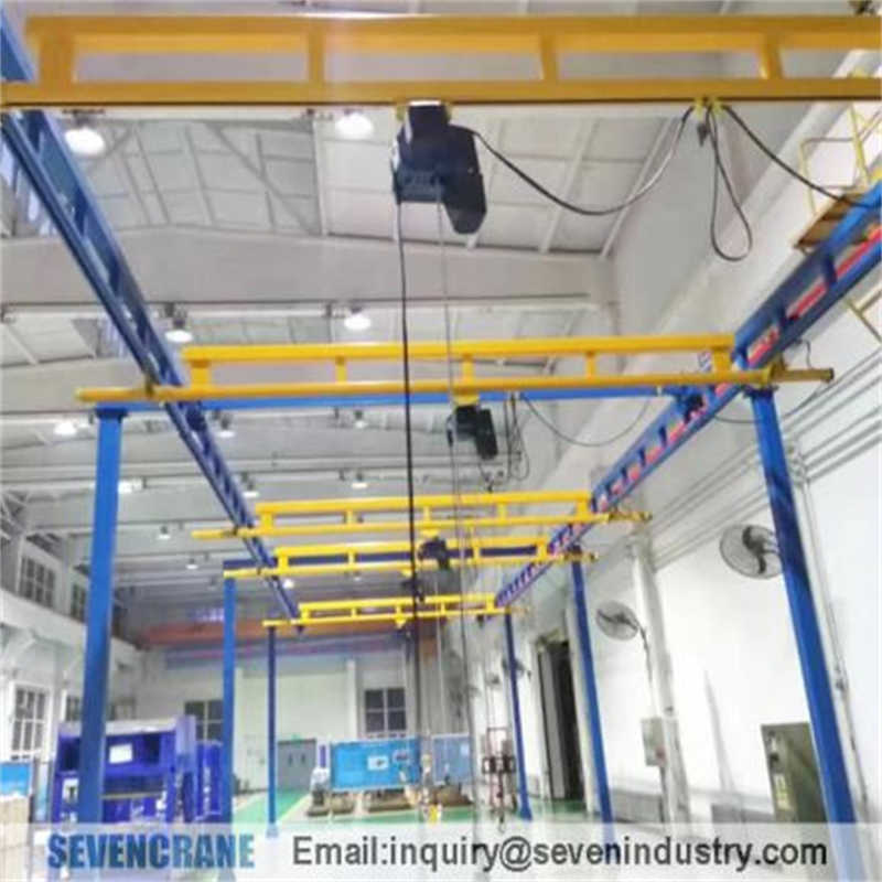 Flexible KBK Monorail Crane: Manual/Electric Control, 2000kg, 10m Span