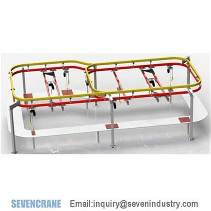 Flexible KBK Monorail Crane: Manual/Electric Control, 2000kg, 10m Span