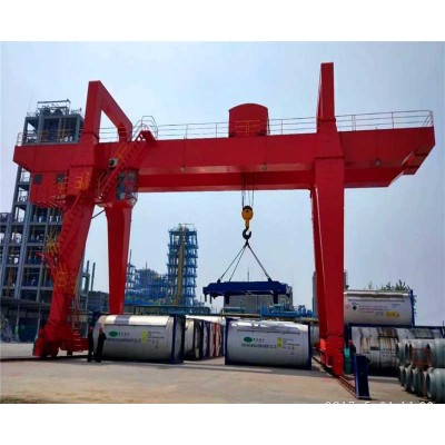 Quick Delivery 30 Ton Double Girder Winch Gantry Crane for Chile