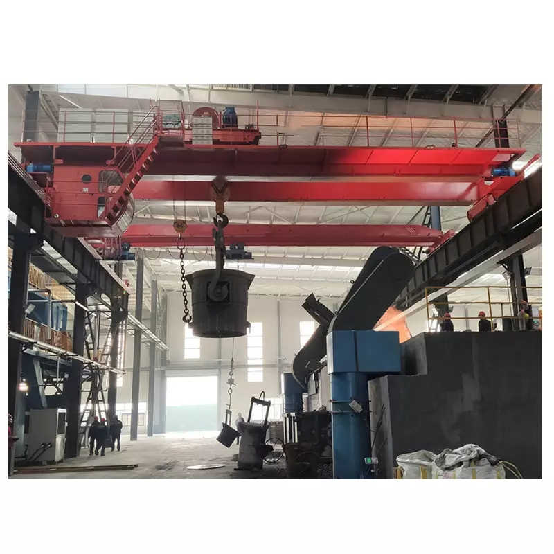 50 Ton Foundry Overhead Crane for Germany, 22m Span, 15m Lift