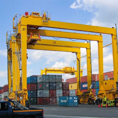 Heavy Duty 50 Ton RTG Container Crane Serving Singapore Port