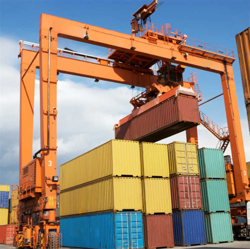 Heavy Duty 50 Ton RTG Container Crane Serving Singapore Port