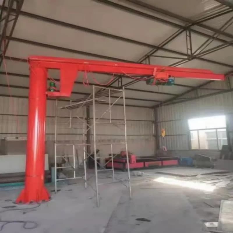 Factory Installed Column Jib Crane with Anchor Bolt Base