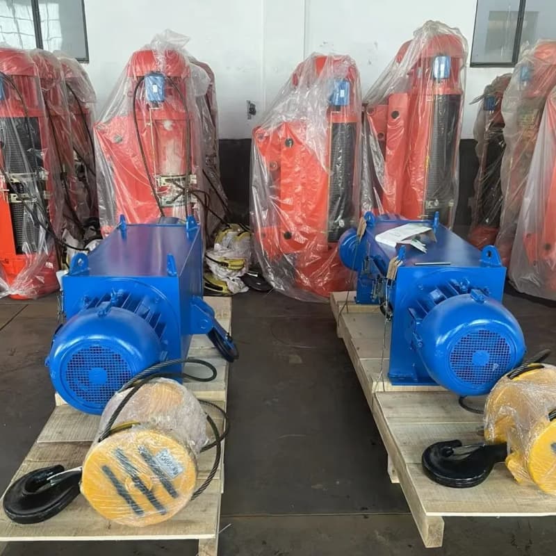 Efficient 16 Ton MD CD Type Wire Rope Hoist with 24 Meter Lift Capacity