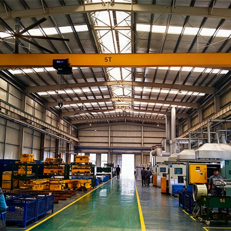 Medium Duty 3 Ton Single Girder Crane with 15m Span and 9m Lifting Height