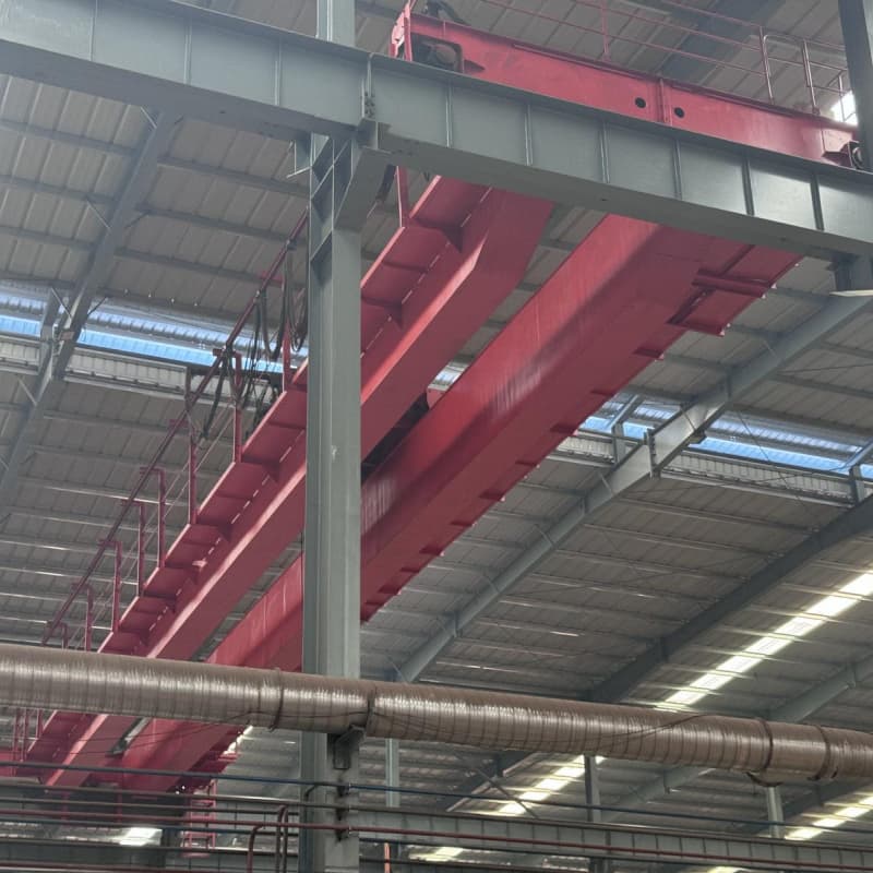 European Double Girder 50 Ton Overhead Crane with 25m Span for A5 Duty