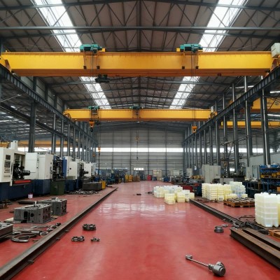 Compact 5 Ton Double Girder EOT Crane with 12m Span for Low Headroom Sites