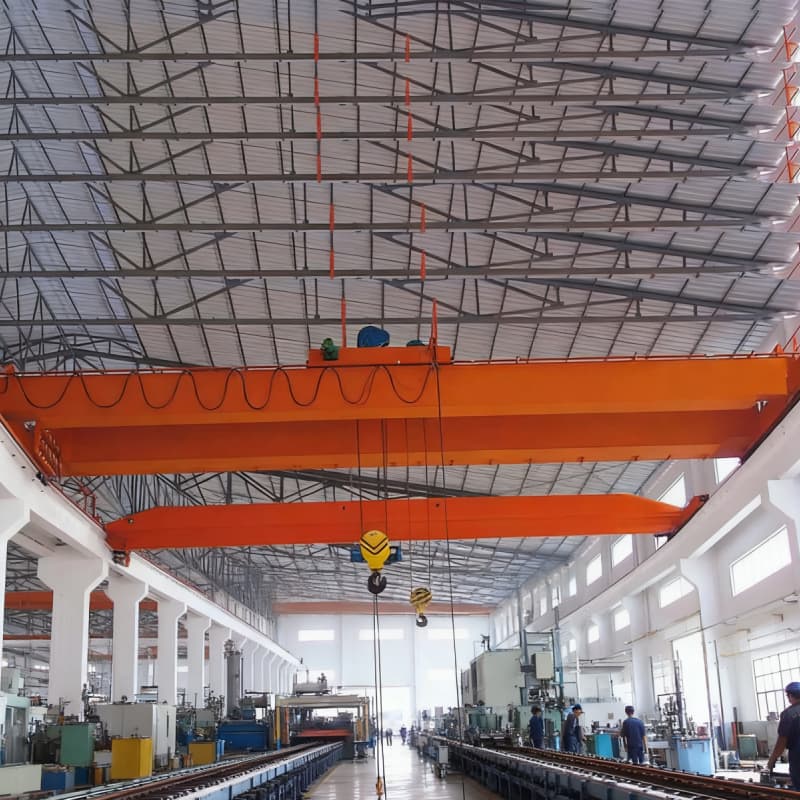 Compact 5 Ton Double Girder EOT Crane with 12m Span for Low Headroom Sites