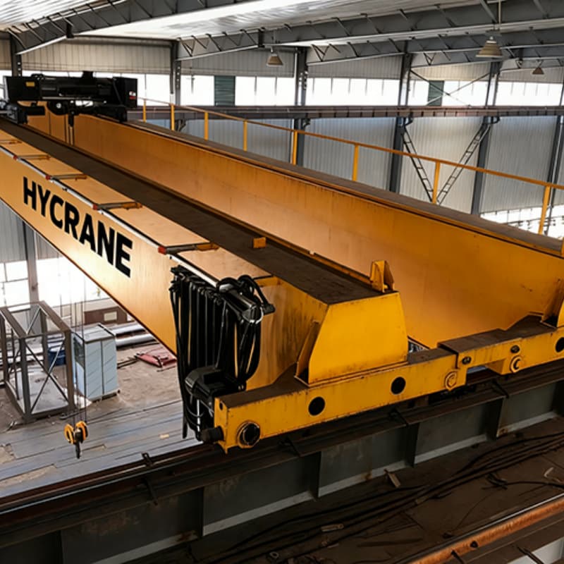 Compact 5 Ton Double Girder EOT Crane with 12m Span for Low Headroom Sites