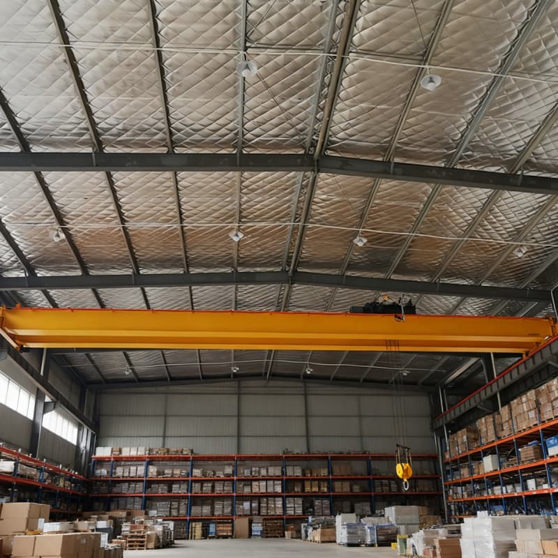 Compact 5 Ton Double Girder EOT Crane with 12m Span for Low Headroom Sites
