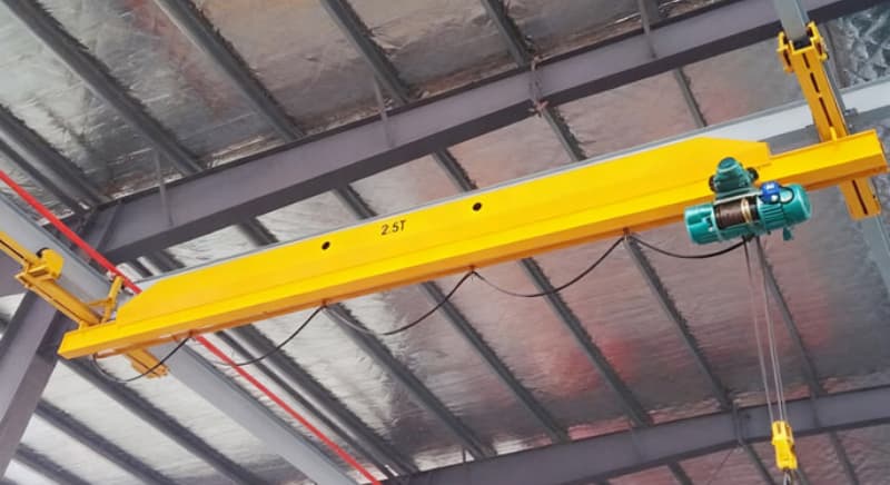 Suspension overhead crane 15 ton 6m span 7m lift Ecuador workshop