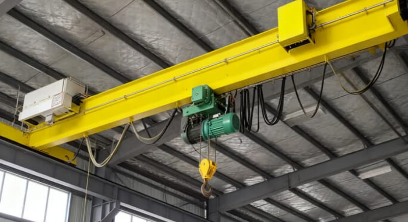 Suspension overhead crane 15 ton 6m span 7m lift Ecuador workshop
