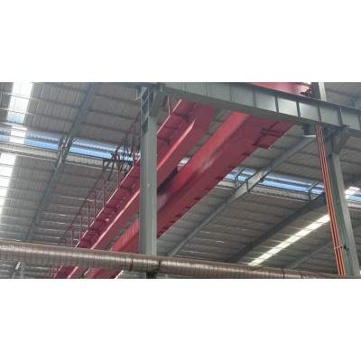 Double girder overhead crane 75 ton 20m span 10m lift Brazil factory
