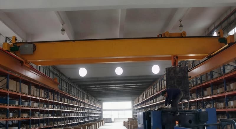 Double girder overhead crane 75 ton 20m span 10m lift Brazil factory