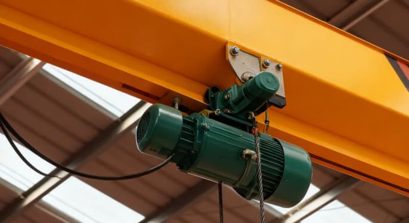 Low headroom single girder crane 2 ton 10m span 5m lift Chile