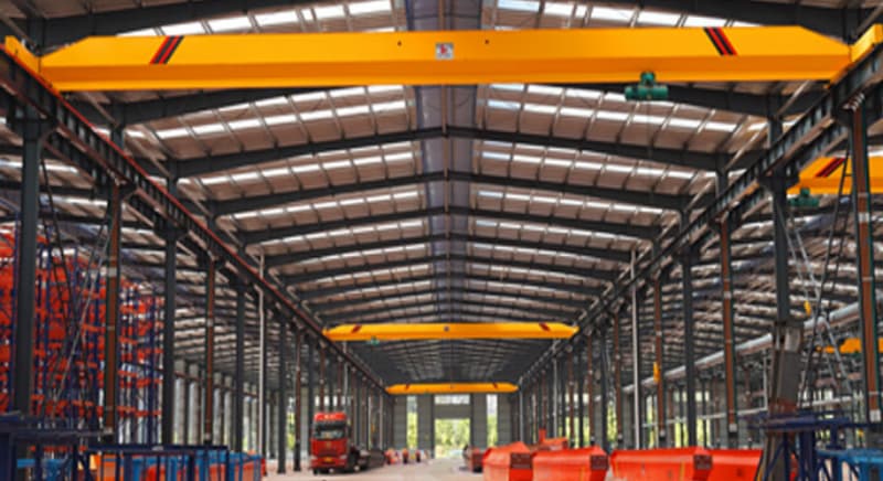 Low headroom single girder crane 2 ton 10m span 5m lift Chile