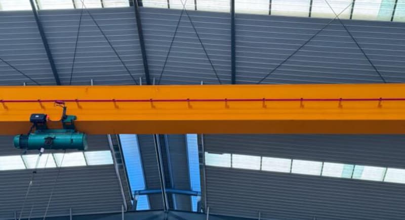 Low headroom single girder crane 2 ton 10m span 5m lift Chile