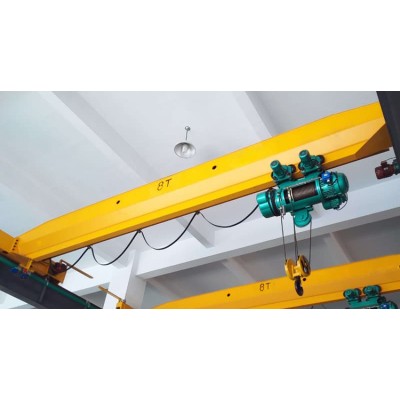 Single girder crane 1 ton 75m span 5m lift Uruguay storage