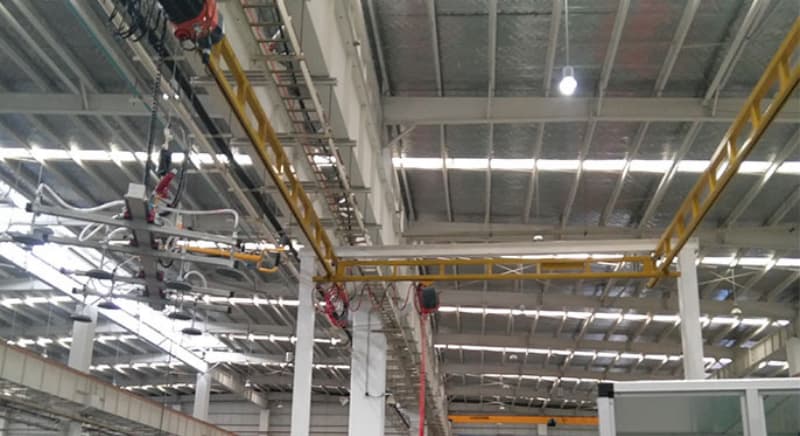 Single Girder KBK Crane 0.5 Ton 5m Span 6m Lift For Brazil Assembly Line