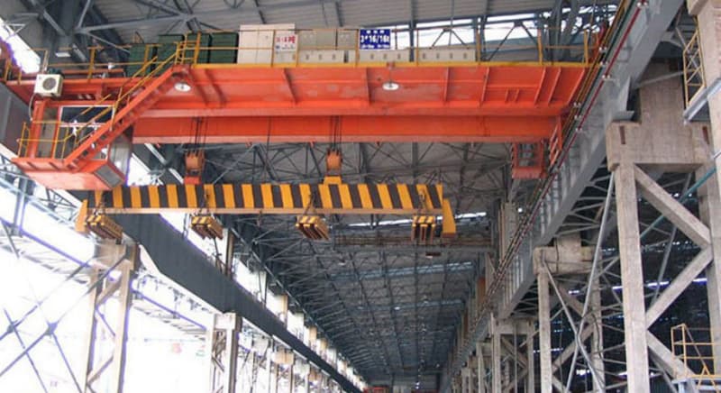 Electromagnetic Overhead Crane 5 Ton 12m Span 10m Lift Brazil Steel Yard