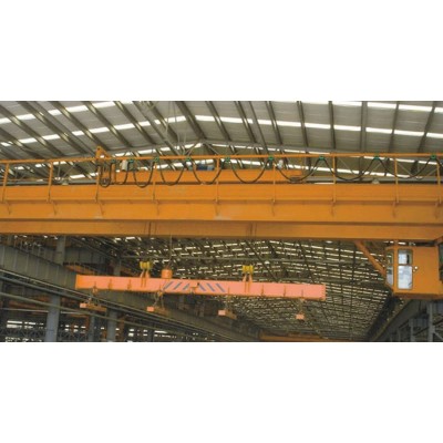 6 Ton Electromagnetic Crane 14m Span 10m Lift Peru Metal Workshop