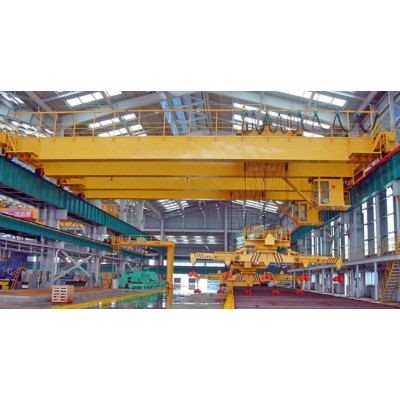8 Ton Electromagnetic Overhead Crane 15m Span 9m Lift Peru Foundry
