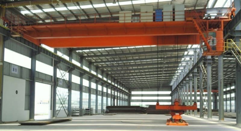 6 Ton Electromagnetic Crane 14m Span 10m Lift Peru Metal Workshop