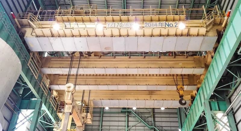 80 Ton Foundry Double Girder Crane 25m Span 16m Lift Chile