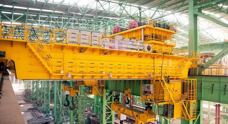 80 Ton Foundry Double Girder Crane 25m Span 16m Lift Chile