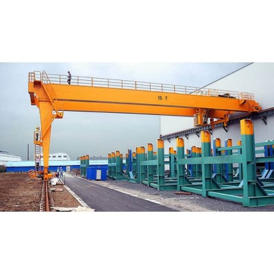 4 ton semi gantry crane 14m span 8m lift Singapore storage yard