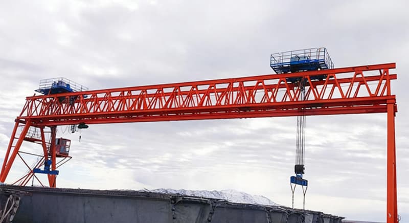 10 ton truss gantry crane 20m span 10m lift Thailand power station