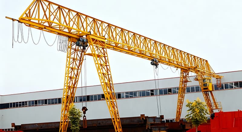 10 ton truss gantry crane 20m span 10m lift Thailand power station