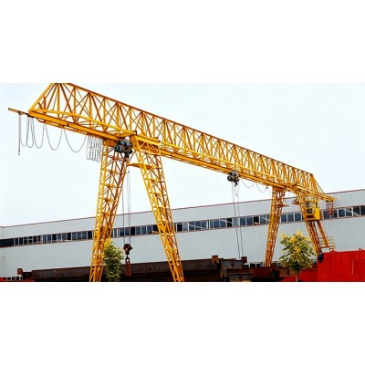 Truss single girder gantry crane 12 ton 16m span 10m lift Indonesia