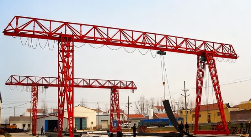 16 ton truss gantry crane 22m span 11m lift Vietnam warehouse