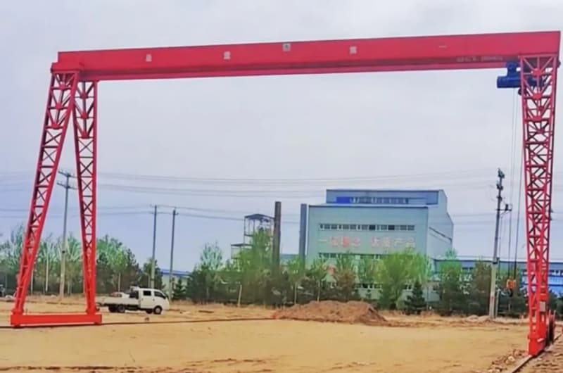 10 Ton Single Girder Gantry Crane for Vietnam with 20m Span and 9m Lift