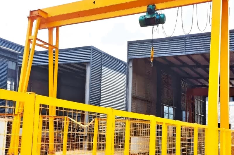 10 Ton Single Girder Gantry Crane for Vietnam with 20m Span and 9m Lift
