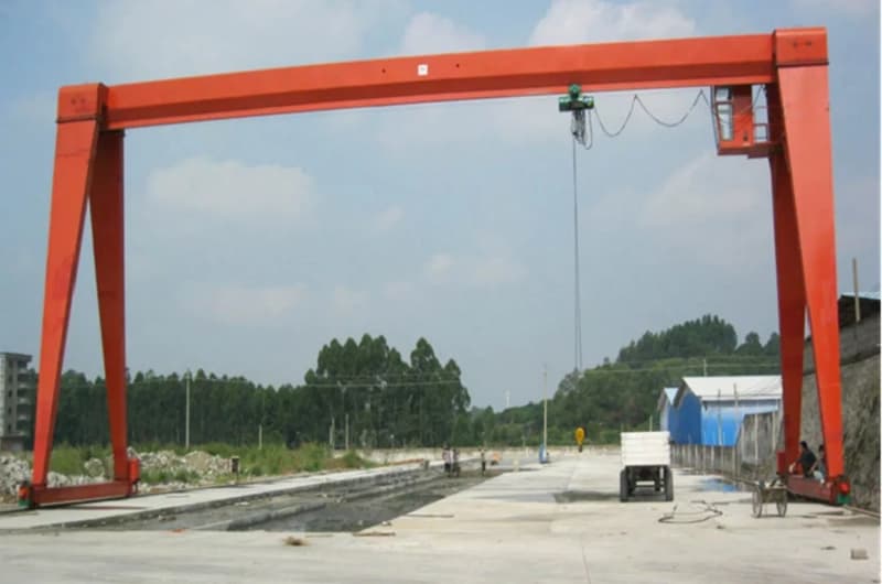10 Ton Single Girder Gantry Crane for Vietnam with 20m Span and 9m Lift