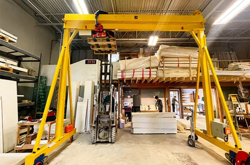 1 Ton Portable Gantry Crane for Vietnam 4m Span 2m Lift Height